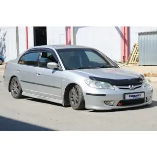 Дефлектор капота (EuroCap) Honda Civic Sedan VII 2001-2006 гг. фото 4