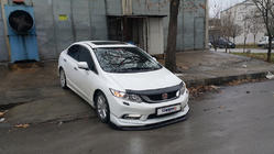 Honda Civic Sedan IX 2011-2016 гг. Дефлектор капота (EuroCap) фото 12