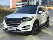 Hyundai Tucson TL 2016-2021 гг. Дефлектор капота (EuroCap) фото 9