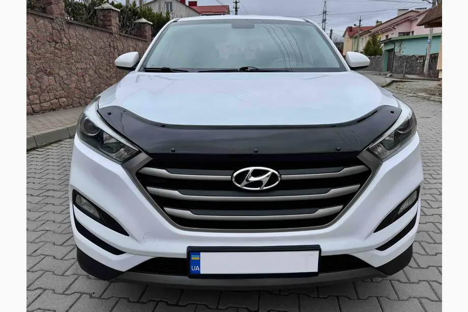 Hyundai Tucson TL 2016-2021 гг. Дефлектор капота (EuroCap) Image