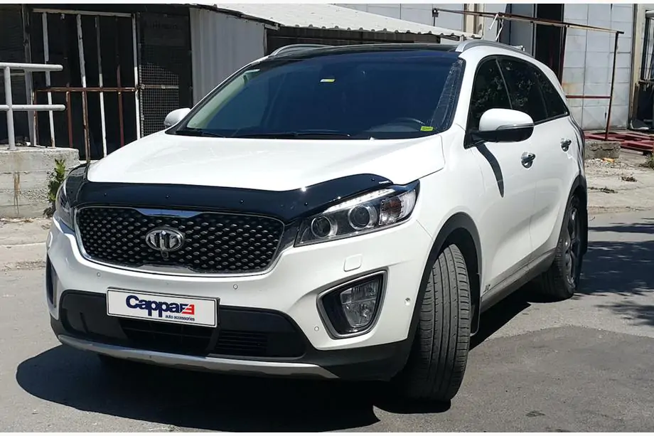 Kia Sorento III UM 2014-2020 гг. Дефлектор капота (EuroCap) Фото 2