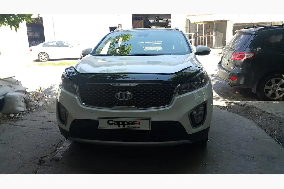 Kia Sorento III UM 2014-2020 гг. Дефлектор капота (EuroCap) Фото 6