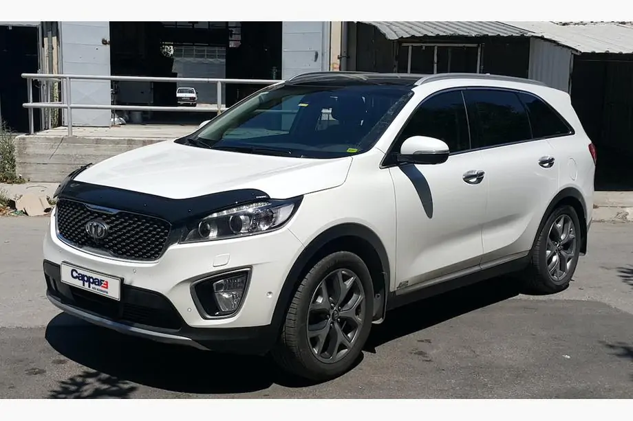 Kia Sorento III UM 2014-2020 гг. Дефлектор капота (EuroCap) Фото 3