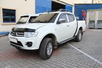 Mitsubishi L200 2006-2015 гг. Дефлектор капота (EuroCap) фото 4