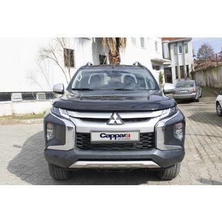 Дефлектор капота (2019+, EuroCap) Mitsubishi L200 2015-2024 гг. фото 2