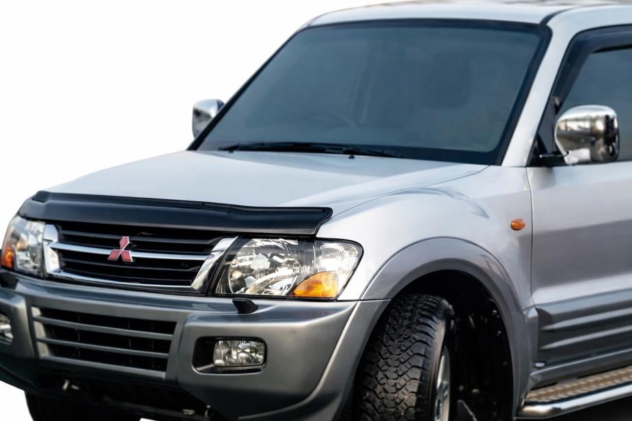 Mitsubishi Pajero Wagon III 1999-2006 гг. Дефлектор капота (EuroCap) Image