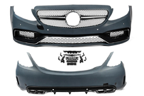 Комплект обвеса с полным задним бампером (AMG C63-designs 2014-2018) фото 5