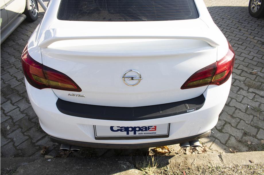 Opel Astra J 2009-2015 гг. Накладка на Задний Бампер EuroCap (Sedan, ABS) Фото 6