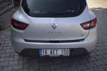Renault Clio IV 2012-2019 гг. Накладка на задний бампер EuroCap (ABS) фото 2