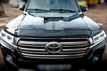Toyota Land Cruiser 200 2007-2021 гг. Дефлектор капота 2015+ (EuroCap) фото 4