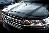 Toyota Land Cruiser 200 2007-2021 гг. Дефлектор капота 2015+ (EuroCap) фото 1