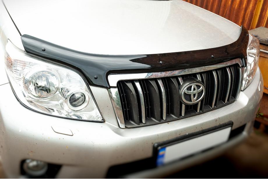 Toyota Land Cruiser Prado 150 2009-2023 гг. Дефлектор капота 2009-2013 (EuroCap) Фото 3