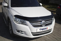 Volkswagen Tiguan 2007-2016 гг. Дефлектор капота (EuroCap) фото 7