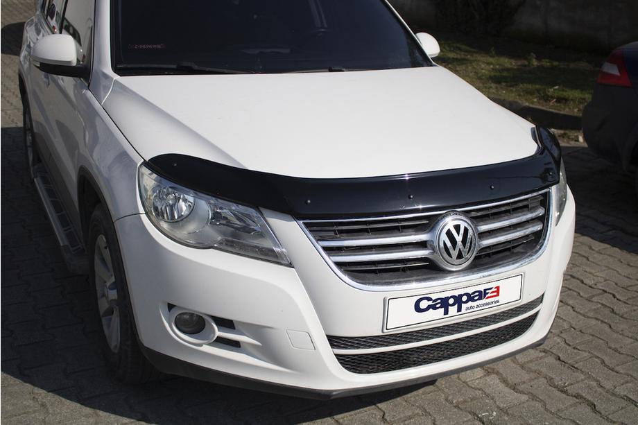 Volkswagen Tiguan 2007-2016 гг. Дефлектор капота (EuroCap) Фото 7