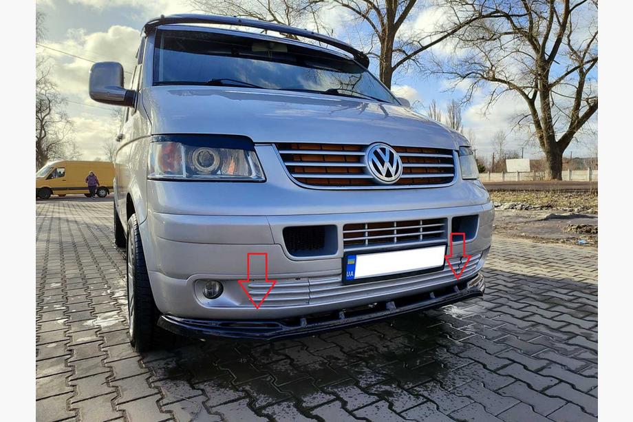 Volkswagen T5 Caravelle 2004-2010 гг. Передний лип-спойлер (ABS) Image