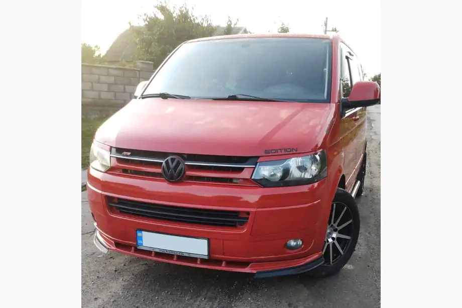Volkswagen T5 2010-2015 гг. Передний лип-спойлер (ABS) Image
