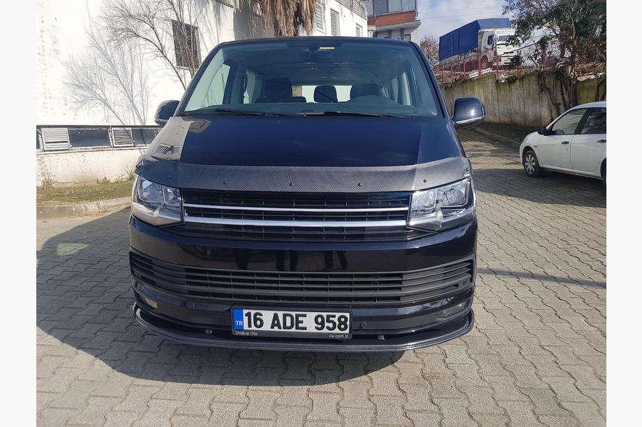 Volkswagen T6 2015-2024 гг. Передний сплиттер карбон лук 2015-2018 (ABS) Фото 3