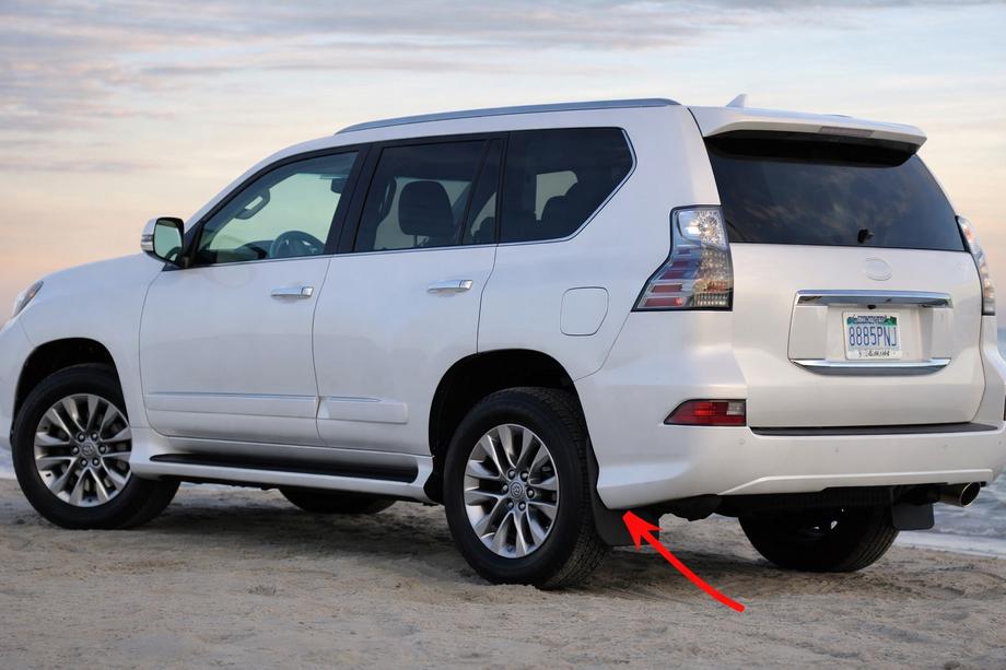 Lexus GX460 2009-2023 гг. Премиум задние брызговики (2 шт., 2013+) Image