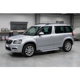Боковые Подножки New Vision Grey (2 шт., Алюминий) Skoda Yeti 2009-2017 гг. фото 1