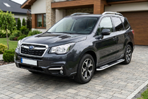 Subaru Forester 2013-2018 гг. Боковые Подножки Tayga V2 (2 шт., Алюминий) фото 1