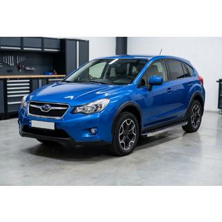 Боковые Подножки BlackLine (2 шт., Алюминий) Subaru XV 2011-2017 гг. фото 1