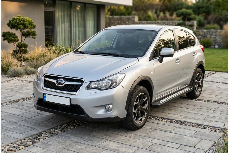 Subaru XV 2011-2017 гг. Боковые пороги New Vision Black (2 шт., алюминий) Image
