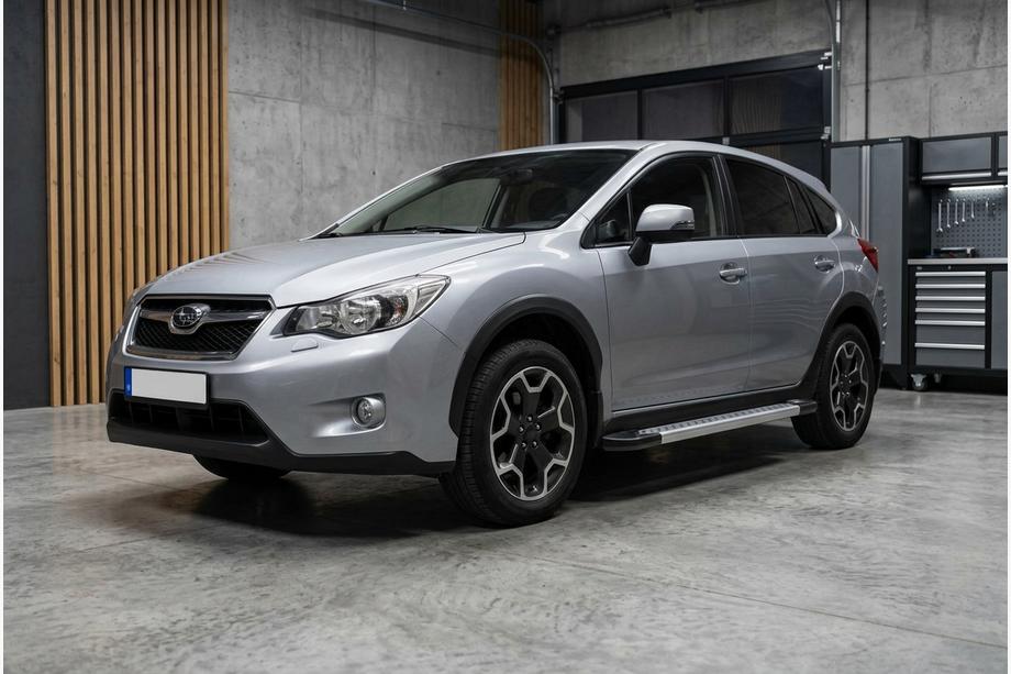 Subaru XV 2011-2017 гг. Боковые Подножки New Vision Grey (2 шт., Алюминий) Image
