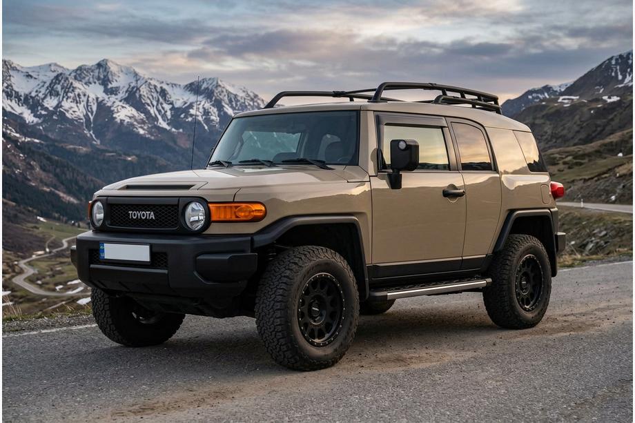 Toyota FJ Cruiser 2006-2022 гг. Боковые Подножки BlackLine (2 шт., Алюминий) Фото 1