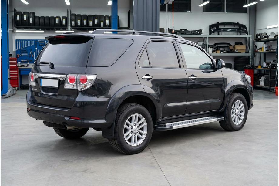 Toyota Fortuner 2006-2015 гг. Боковые Подножки New Vision Grey (2 шт., Алюминий) Фото 1