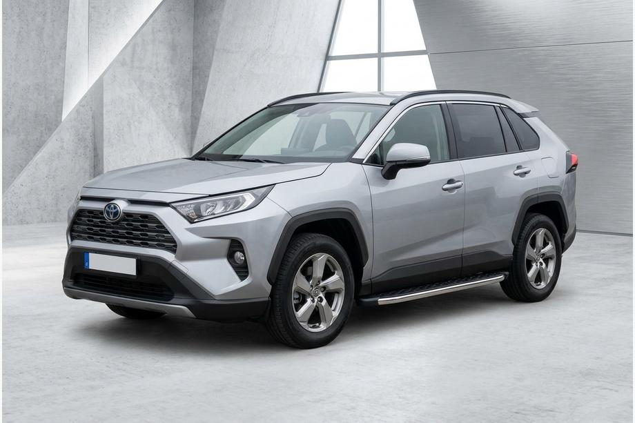 Toyota Rav 4 2019–2025 гг. Боковые Подножки BlackLine (2 шт., Алюминий) Фото 1