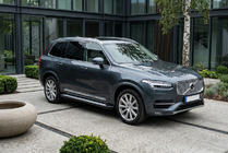 Volvo XC90 2015- гг. Боковые пороги New Vision Black (2 шт., алюминий) фото 1