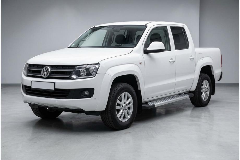 Volkswagen Amarok 2010-2022 гг. Боковые Подножки New Vision Grey (2 шт., Алюминий) Фото 1
