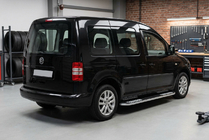 Volkswagen Caddy 2004-2010 гг. Боковые Подножки Tayga V2 (2 шт., Алюминий) фото 1