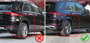 Премиум брызговики (окрашенные расширители арок, модель с подножками, 4 шт) фото 4