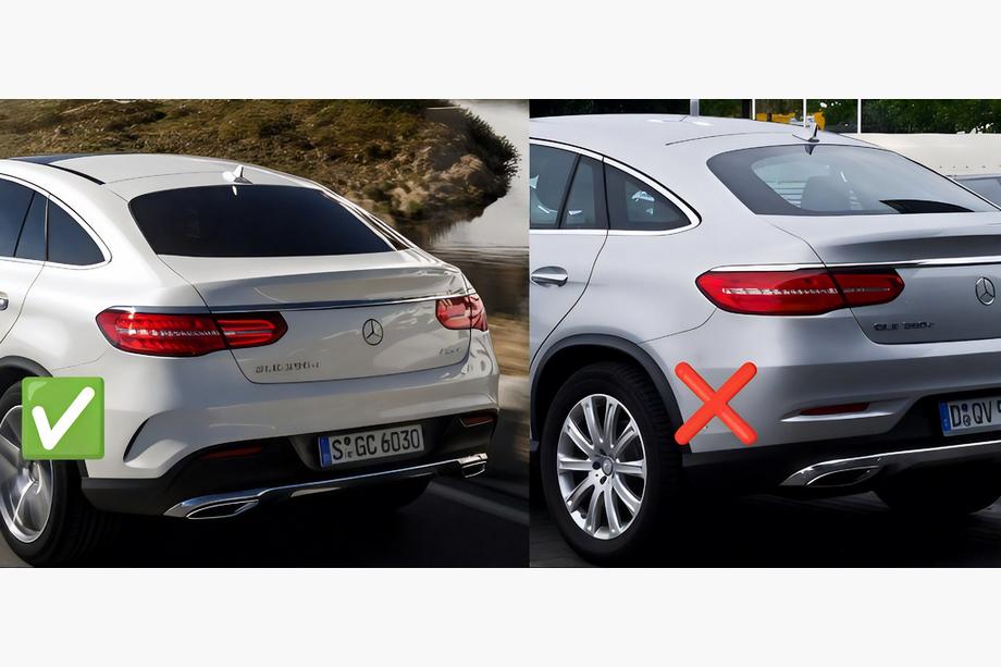 Mercedes GLE coupe C292 2015-2019 гг. Премиум брызговики без порогов (4 шт) Фото 6