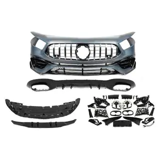 Комплект обвеса AMG A45 (Type-A) Mercedes A-class W177 2018- гг. фото 1
