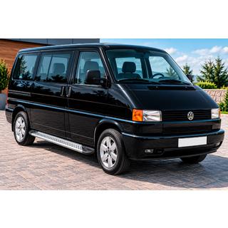Боковые Подножки New Vision Grey (2 шт., Алюминий) Volkswagen T4 Caravelle/Multivan 1990–2003 гг. фото 1