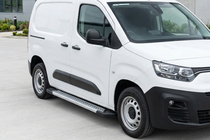 Opel Combo 2019- гг. Боковые Подножки New Vision Grey (2 шт., Алюминий) фото 1
