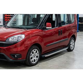 Боковые Подножки BlackLine (2 шт., Алюминий) Opel Combo 2012-2018 гг. фото 1