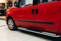 Opel Combo 2012-2018 гг. Боковые Подножки Tayga V2 (2 шт., Алюминий) фото 1