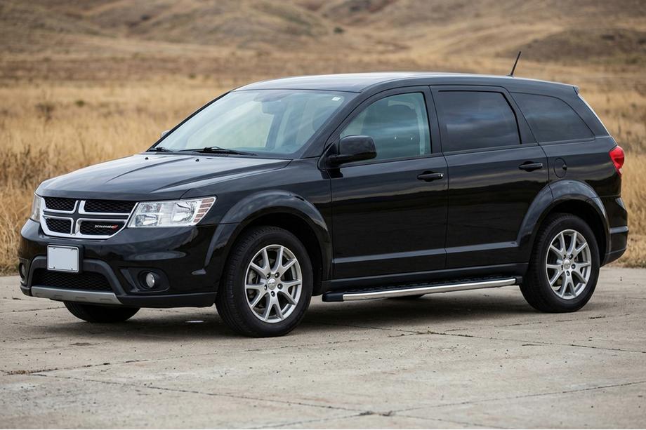 Dodge Journey 2008-2020 гг. Боковые Подножки BlackLine (2 шт., Алюминий) Image