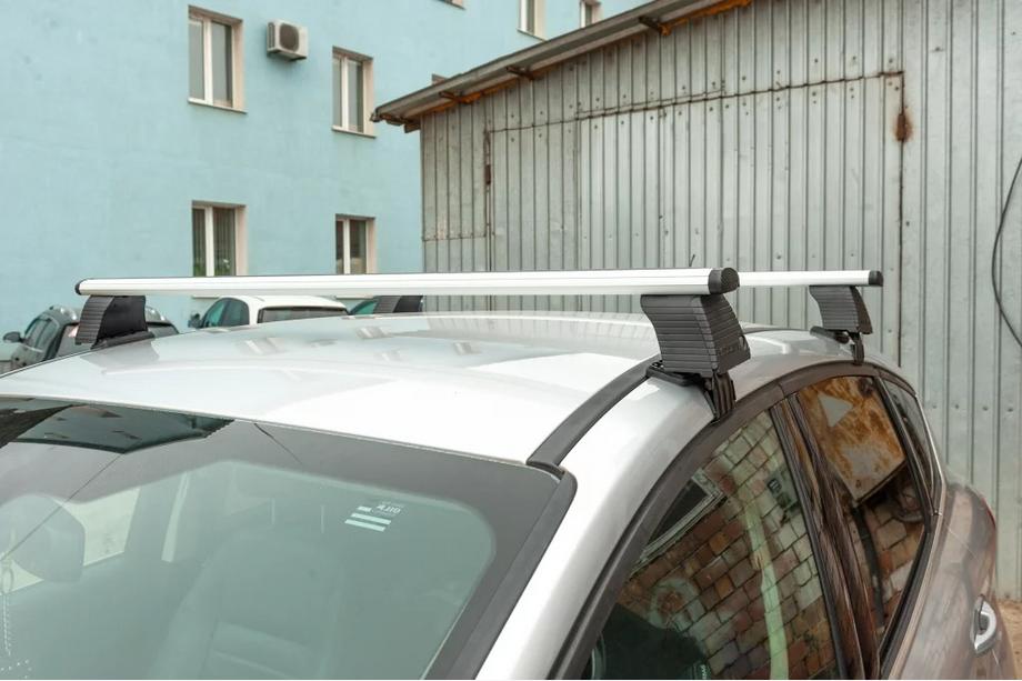 Toyota Yaris Verso 2000-2004 гг. Перемычки на гладкую крышу (2 шт, Asaf V4) Image