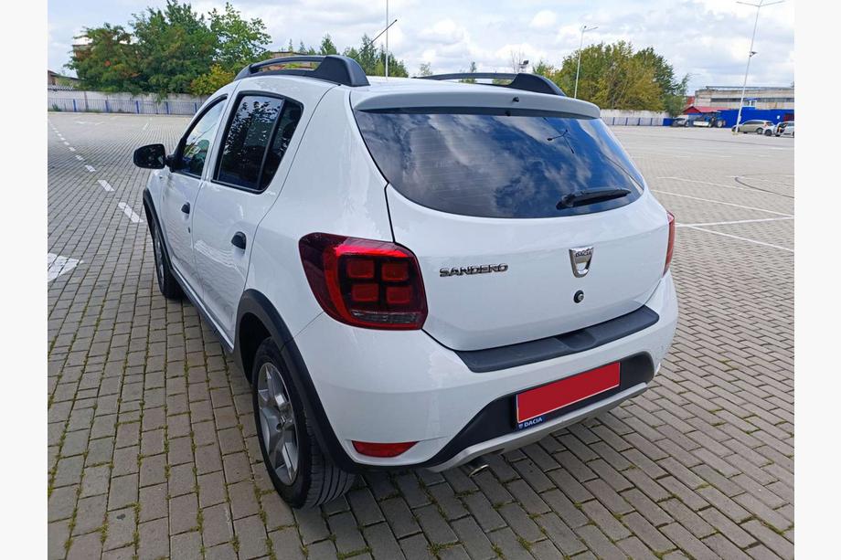 Dacia Sandero 2013-2020 гг. Накладка на задний бампер EuroCap (ABS) Фото 2