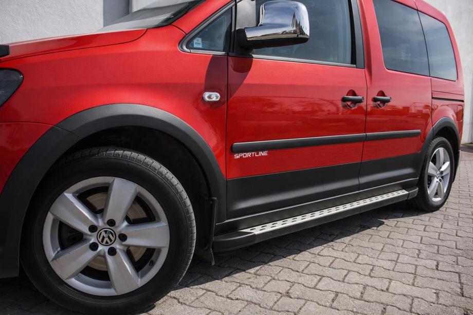 Volkswagen Caddy 2010-2015 гг. Комплект молдингов и расширителей арок 2 двери, короткая база Image