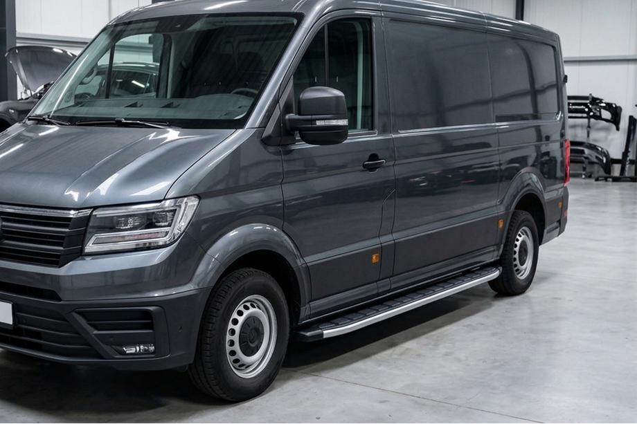 Volkswagen Crafter 2016- гг. Боковые Подножки Fullmond (2 шт., Алюминий) Long/ExtraLong Image