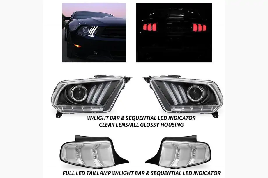 Ford Mustang 2015-2023 гг. Задние Фонари (комплект 2 шт, 2010-2015) Фото 2