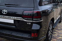 Toyota Land Cruiser 200 2007-2021 гг. Задние Фонари 2016-2021 (Sequential Red) фото 1