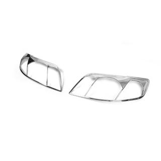 Накладки на Фары (2004-2006, 2 шт, пластик) Toyota Corolla 2002-2007 гг. фото 2