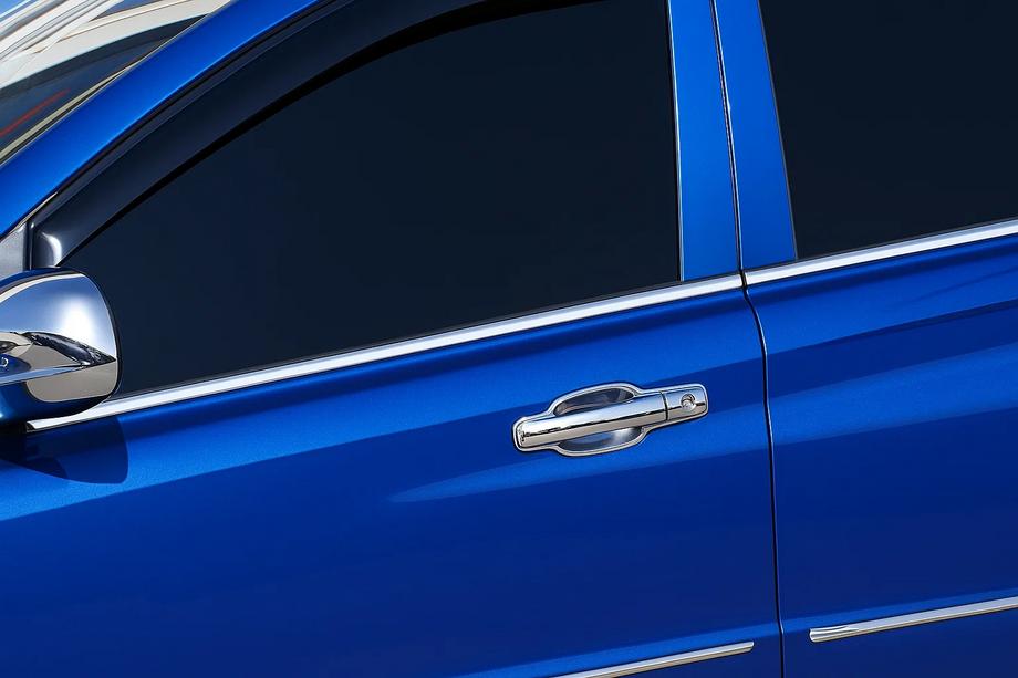 SsangYong Action 2005-2018 гг. Хромированные молдинги на окна PickUp (4 шт, нерж сталь) Image