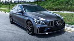 Mercedes C-сlass W205 2014-2021 гг. Комплект обвеса с полным задним бампером (дизайн Black Mamba C63GT) фото 3